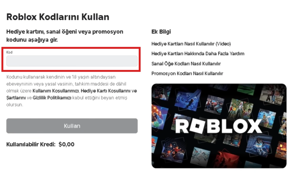 roblox robux yükle