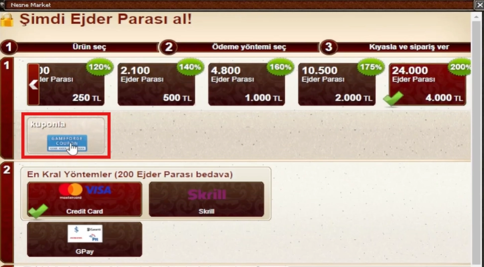 metin2 ejder parası satın al