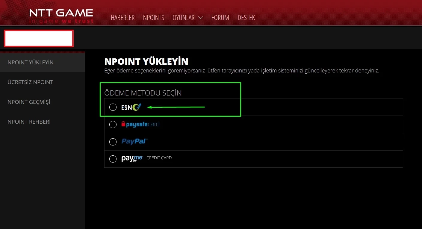 Knight Online cash yükle
