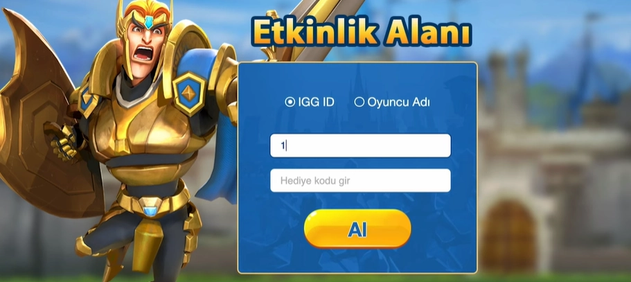 Lords Mobile Elmas yükleme