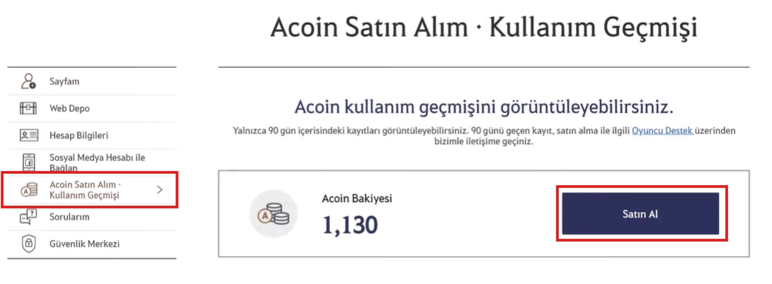 Black Desert Acoin satın al