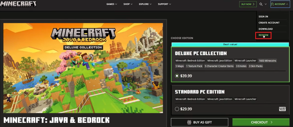 Minecraft Minecoins Satın Al